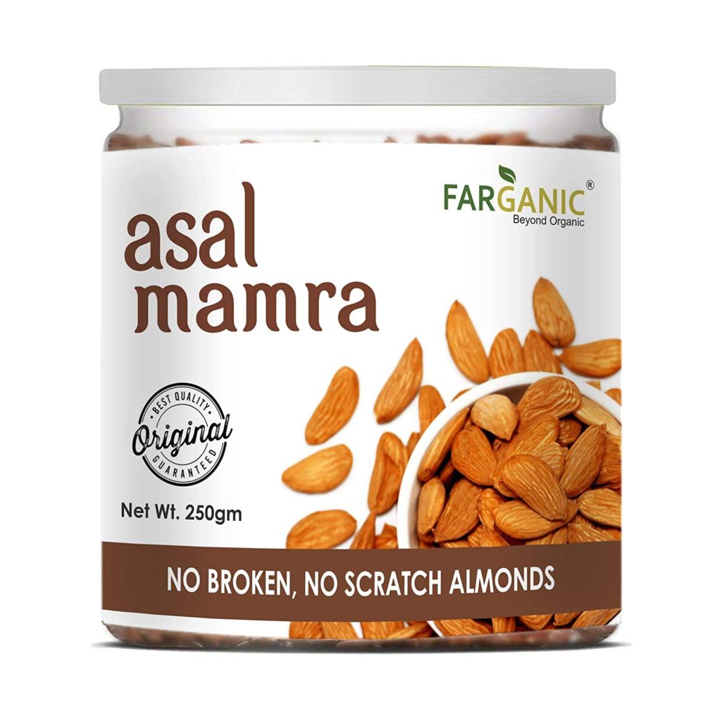 Farganic Original Mamra Giri Almonds.- Premium Real Mamra Badam Giri