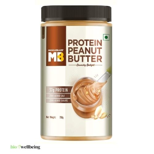 Image shwoing MuscleBlaze High Protein Natural Peanut Butter