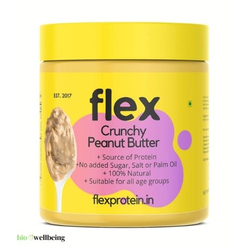 image shwoing flex protein premium peanut butter 