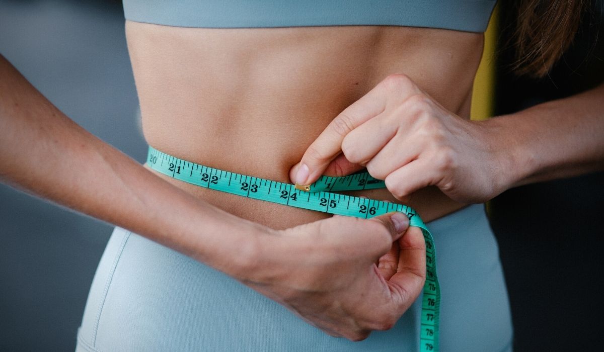 Image showing women flat belly